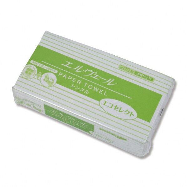 エルヴェール ペーパータオル エコセレクト 中判(703521/) 21000699 35パック...