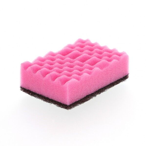 キクロンタワシ A 089077 ピンク 75×125×38mm 089077 1個