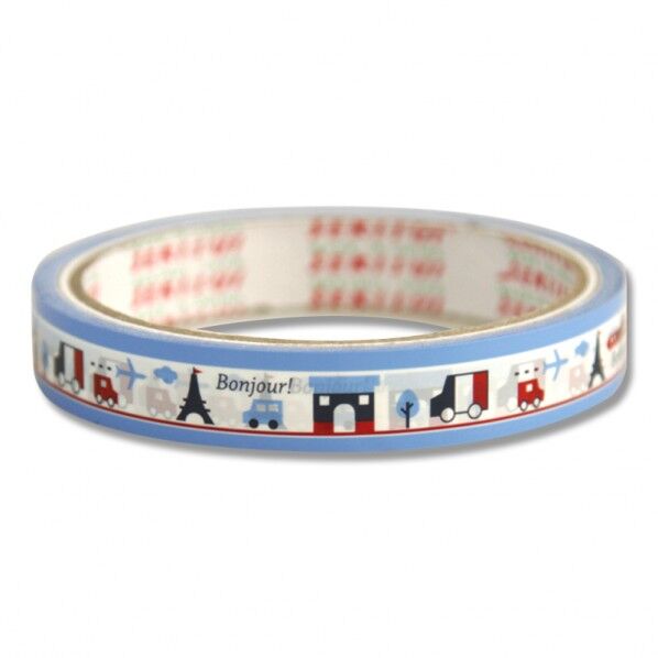 柄セロテープ 15mm×25m巻 パリ気分 001601945 1巻