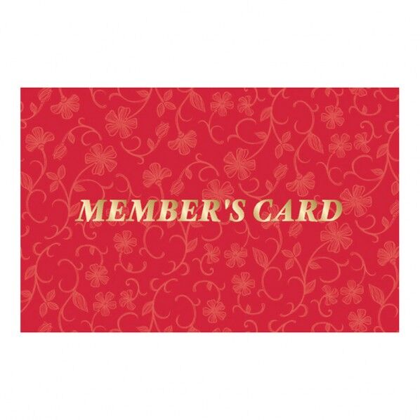 POP メンバーズカード レリーフ赤 二つ折 1604913