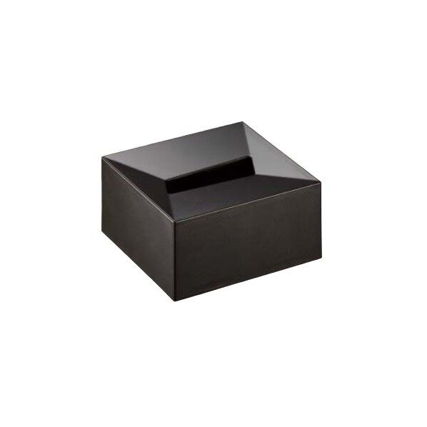 ティッシュボックス 136×136×71.5mm オニキスブラック AM-010-060-S 1個