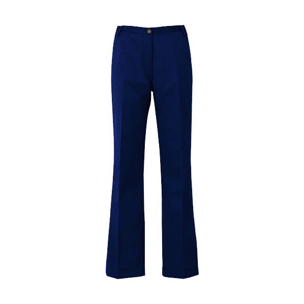 レディースシャーリングチノパンツ（ノータック） 008ネイビー 3L 54503 1