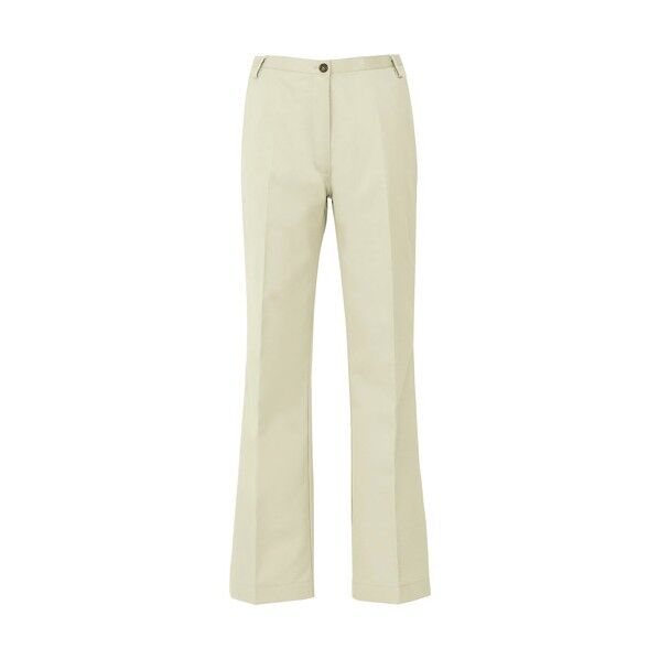 レディースシャーリングチノパンツ(ノータック) 011アイボリー LL 54503 1