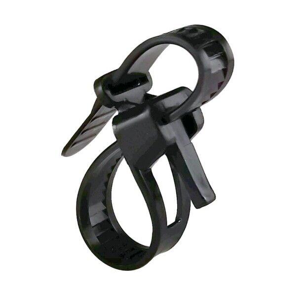 エスジー工業 SG フックリピートタイ (耐候・耐熱タイプ) 黒色 148 x 220 x 54 mm SG-FR100W 100本...