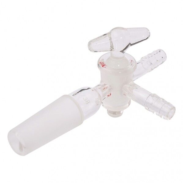 ジョイント付三方コック　ガラスコック ＴＳ１９／３８ 2-9604-02 1