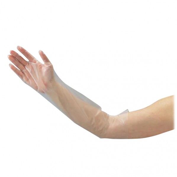 ポリエチレンロング手袋(ひじピタ) S 2-9757-01 100枚