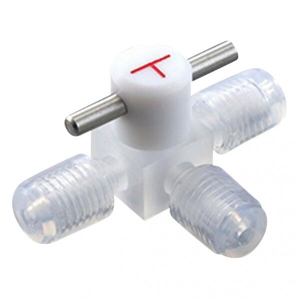 ミニチュアCTFE3方コック(チューブ接続タイプ) B-1.6-3T 2-9976-01 1