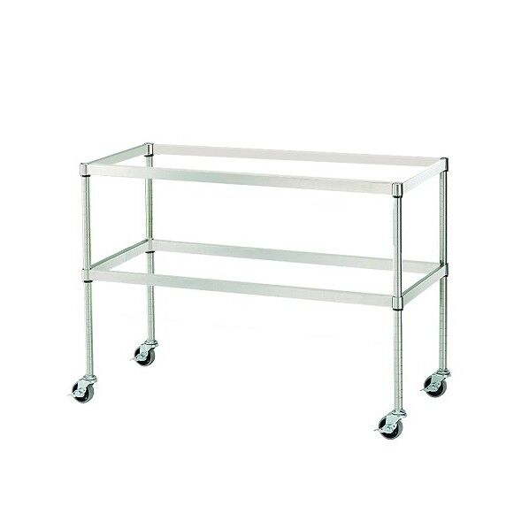 バスケットワゴン　２段　バスケット６個使用可 3-1524-03 1