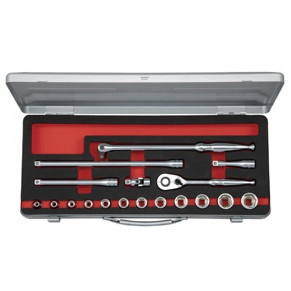 差込角9.5SQ 18点組 六角ソケットセット