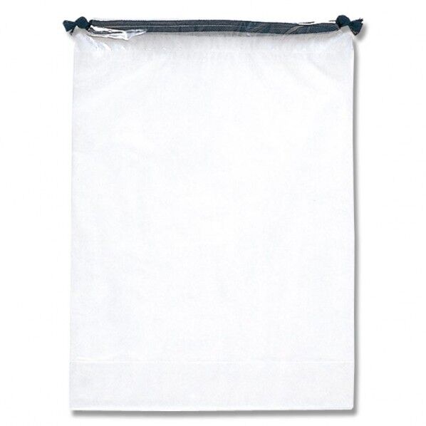 HEIKO 巾着ポリ袋 シャンテバッグ ナチュラル M 10枚 半透明 0.06×370×450(底マチ80)mm 6635300 1点