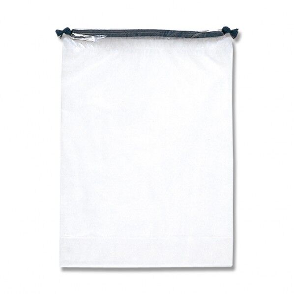 HEIKO 巾着ポリ袋 シャンテバッグ ナチュラル S 10枚 半透明 0.06×295×400(底マチ100)mm 6635200 1点