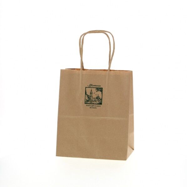 HEIKO 手提げ紙袋 25チャームバッグ 21-12 50枚 アフタヌーン 210×マチ120×250mm 3266744 1点