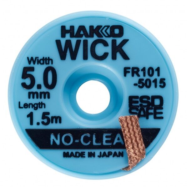 HAKKO はんだ吸取線 ウィック FR-101 ノークリーン 5mm×1.5m FR101-5015-J 1個
