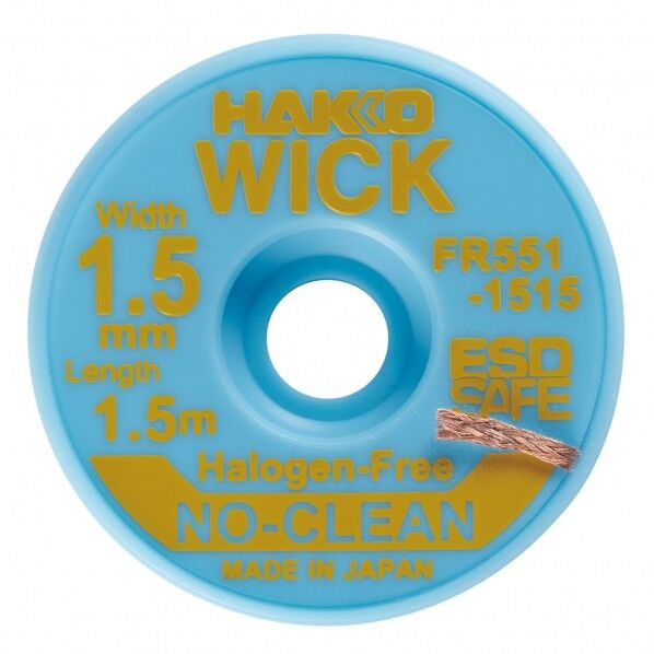 はんだ吸取線 ウィック FR-551 ノークリーン ハロゲンフリー