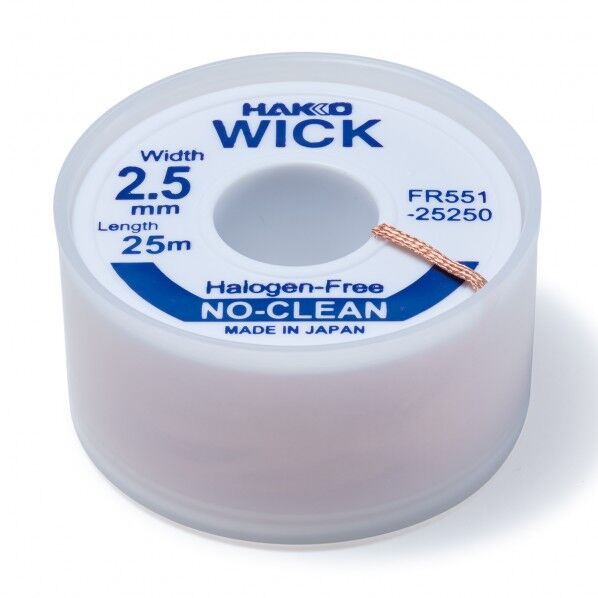 はんだ吸取線 ウィック FR-551 ノークリーン ハロゲンフリー