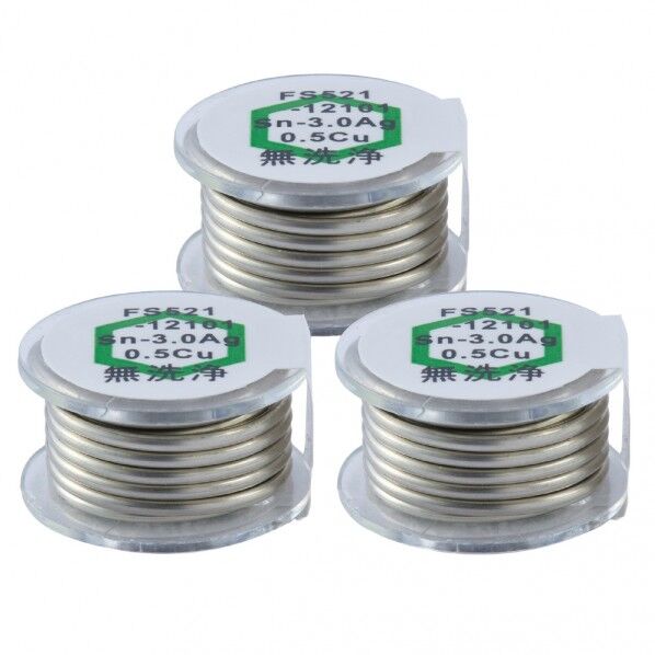 鉛フリーはんだ1.2mm 3コ