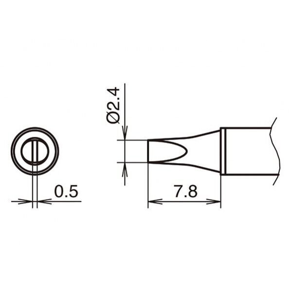 白光(HAKKO) こて先/D24 400℃ T31B-02D24 1本