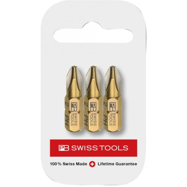 差込角1/4HEX 3本入 PHプラスビット ショート パック入