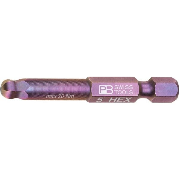 PBスイスツールズ 差込角1/4HEX ボールポイントビット サイズ5mm 六角穴用 E6.212/5 1本