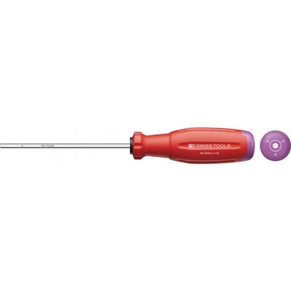 PBスイスツール スイスグリップEVO 六角棒ドライバー サイズ4mm 全長235mm 38205.4-120 1本