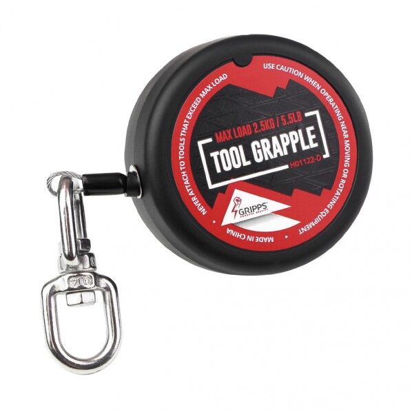 GRIPPS グリップス ワイヤー自動収納式落下防止用ツールリール TOOL GRAPPLE ワイヤーケーブルストラップ H01123 1個...