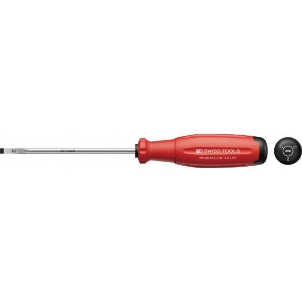 PBスイスツール スイスグリップEVO マイナスドライバー 刃先幅4.0mm 全長198mm 38100.2-100 1本