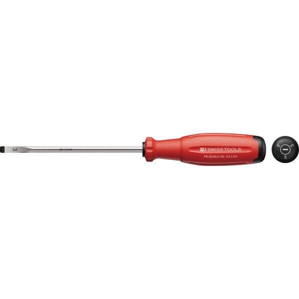 スイスグリップEVO マイナスドライバー 刃先幅5.5mm 全長224mm