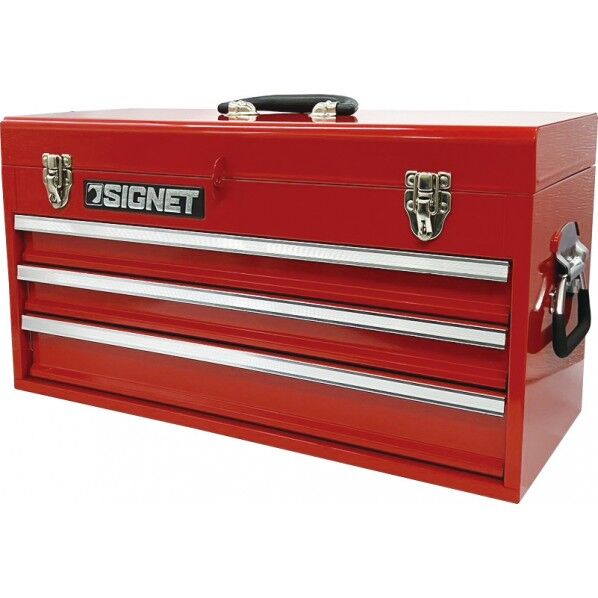 3段ツールボックス レッド