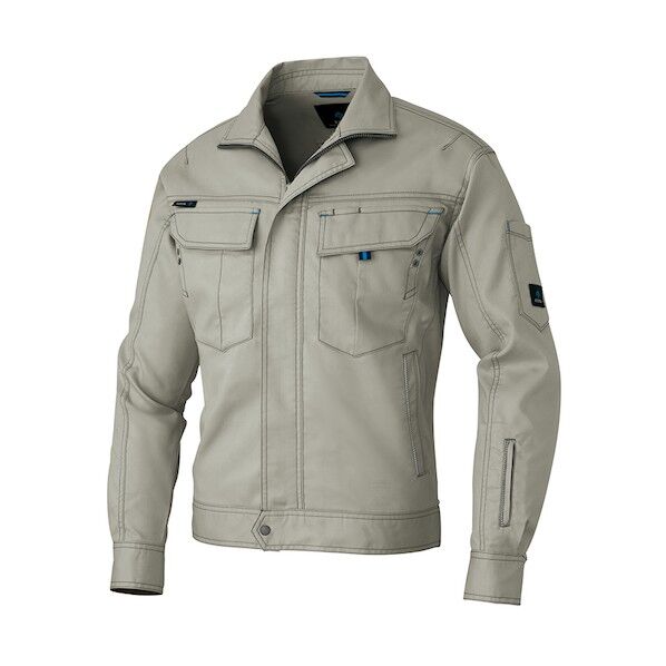 長袖ストレッチブルゾン（男女兼用） 005アースグリーン S 60301 1点