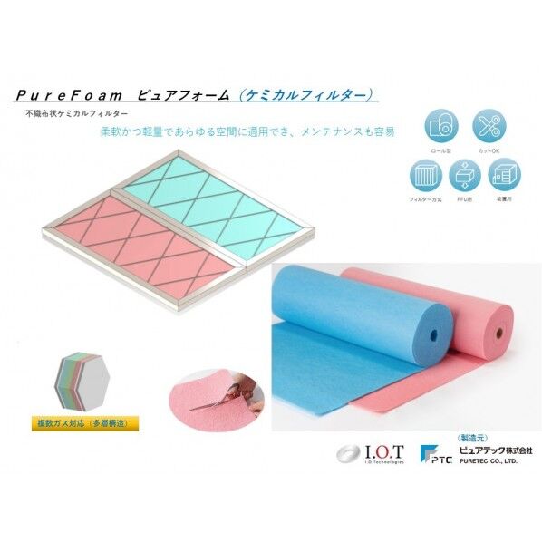 ピュアテック ”ピュア” ケミカルフィルターシリーズ ケミカルフィルター ピュアフォーム PureFoam-H-305-IOT 1本...