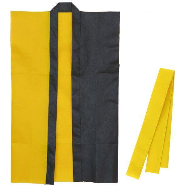 ロンクﾞハッヒﾟ不織布 ツートンカラー(帯付) 黄 S