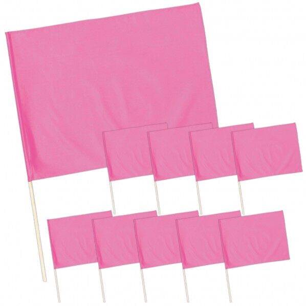 サテン大旗 φ12mm メタリックピンク 10本組