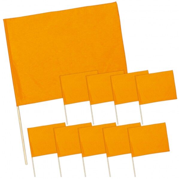 サテン大旗 φ12mm メタリックオレンシﾞ 10本組