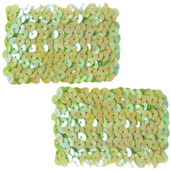 メタリックリストバンド 黄緑