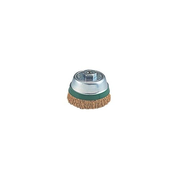カップワイヤブラシ(ねじ式)(より線) 120mm 0031-6334 1個