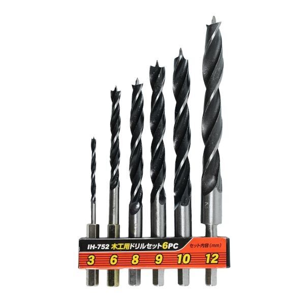 木工用ドリル 6PC IH-752 1個