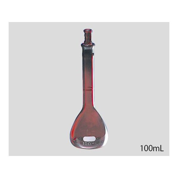 メスフラスコ　CLassA　保証付き 茶 10mL 3-1682-04 1