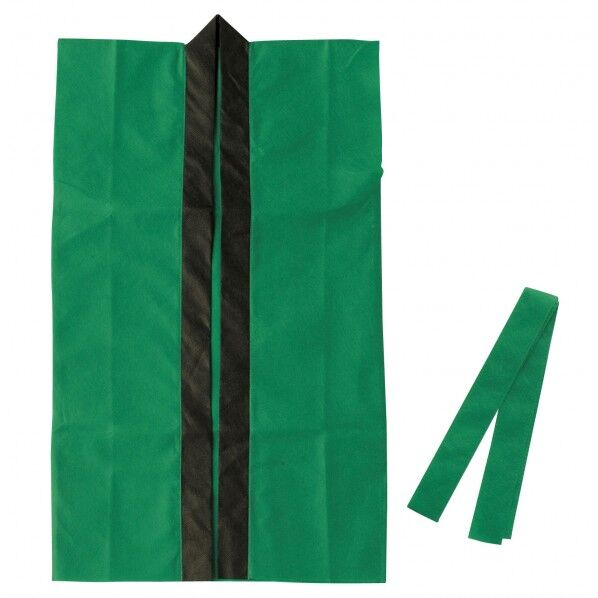 カラー不織布ロンクﾞハッヒﾟ(ハチマキ付) 緑 M