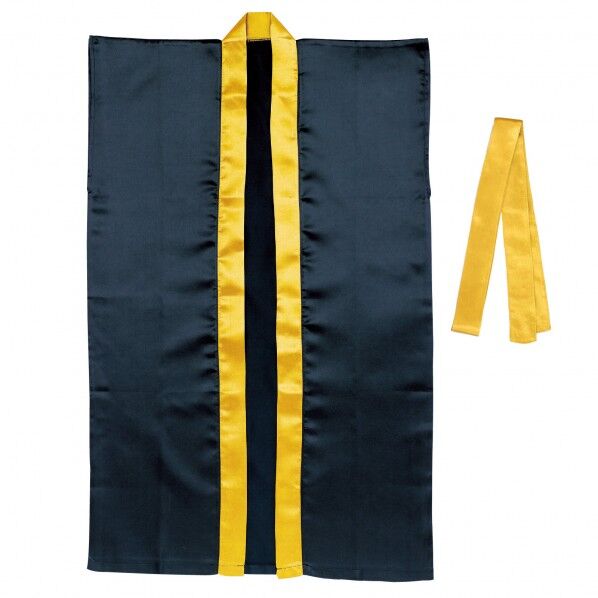 サテンロンクﾞハッヒﾟ(ハチマキ付) 黒(襟金) M