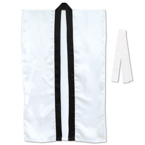 ソフトサテンロンクﾞハッヒﾟ(ハチマキ付) 白 M