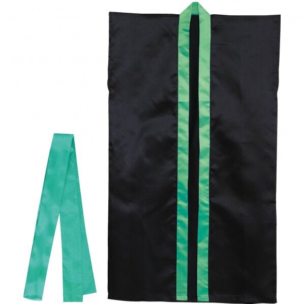 サテンロンクﾞハッヒﾟ(ハチマキ付) 黒(襟緑) J