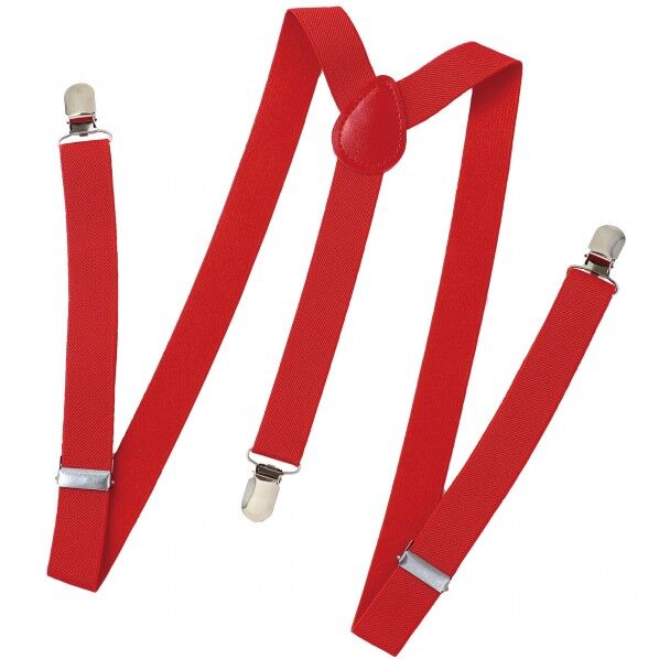 サスペンダー 赤