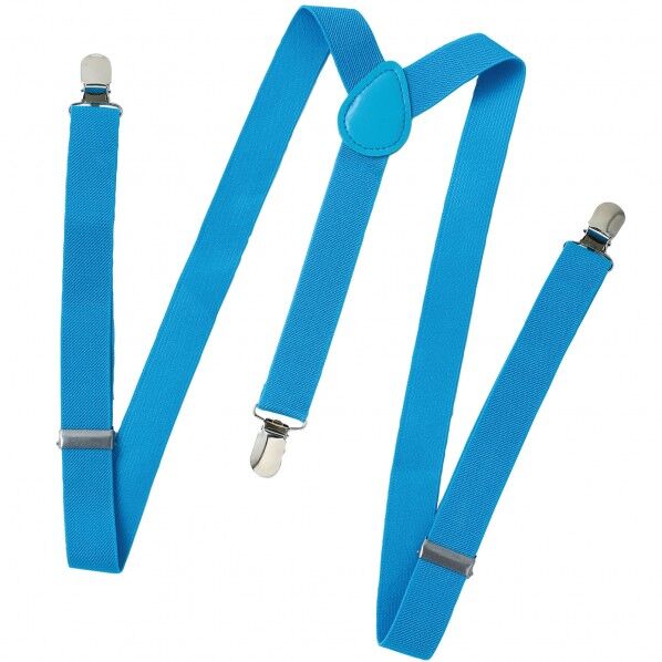 サスペンダー 青