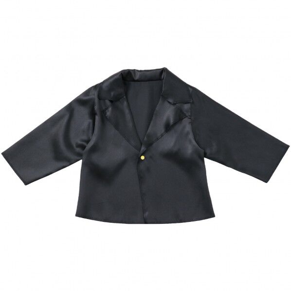 ソフトサテン テーラードジャケット C 黒