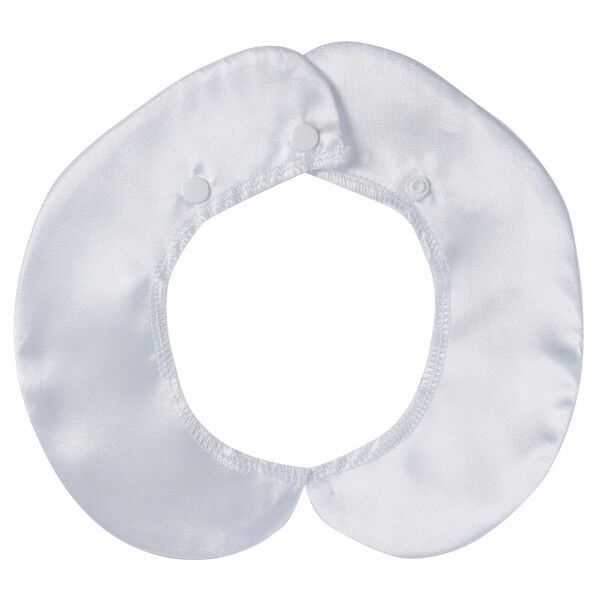 ソフトサテン 付け襟 白