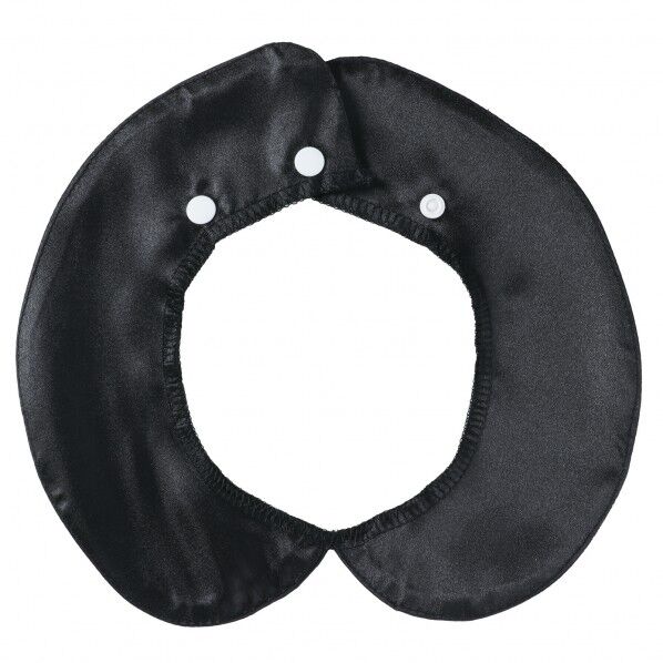 ソフトサテン 付け襟 黒