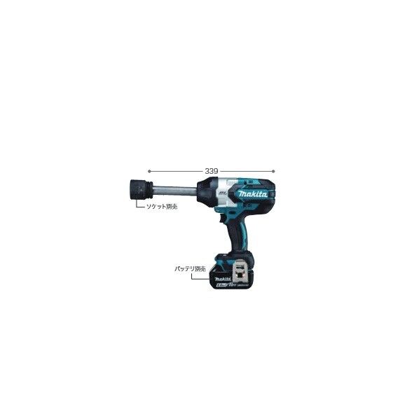 マキタ(makita) TW1005DZ 18V 充電式インパクトレンチ 本体のみ(バッテリ・充電器別売) 1台...