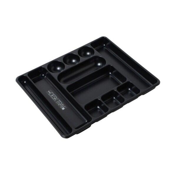 プラス 63809)デスクトレー L ブラック 310×390×37mm ブラック L BK 1点