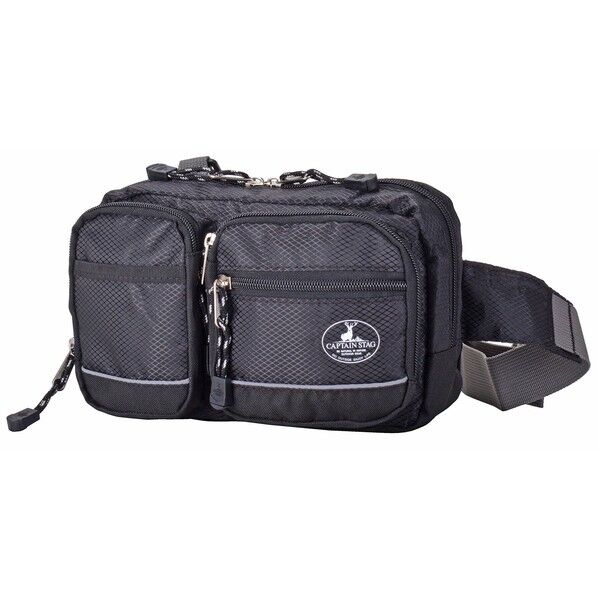 ウエストショルダーバッグ ブラック W260×H160×D70 mm 13090001 1個