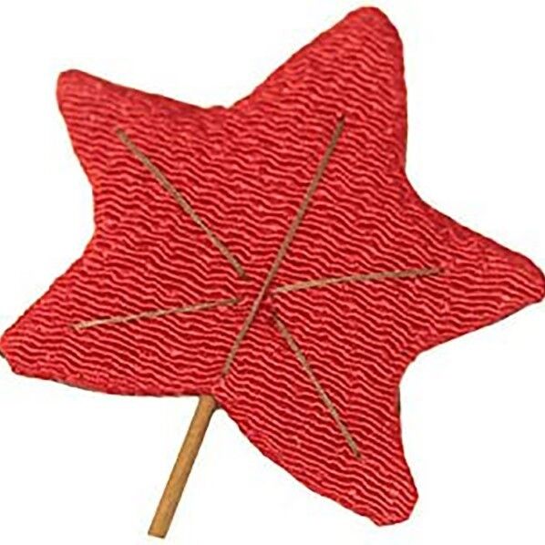 小西リボン ちりめんパーツ 紅葉 W5×H5.5×D0.3cm 赤